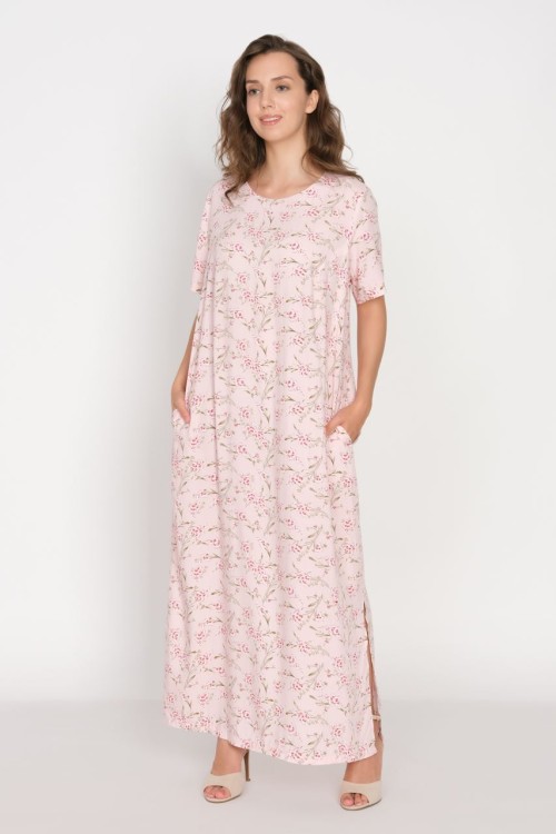 2-622-2 Платье женское Розовый цветы