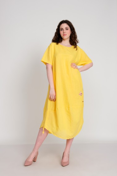 2-632 Платье женское Желтый фигуры